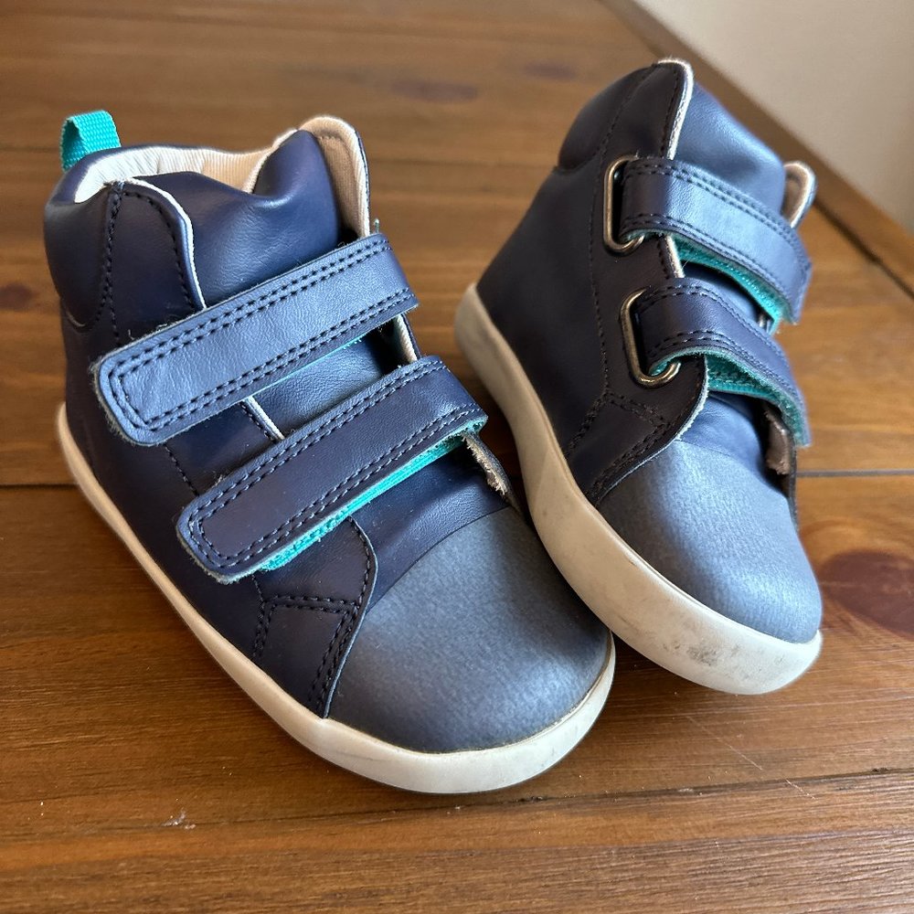 Ten Little Everyday High Top Shoes Toddler Size 8.5 (True Navy) + FREE STICKERS